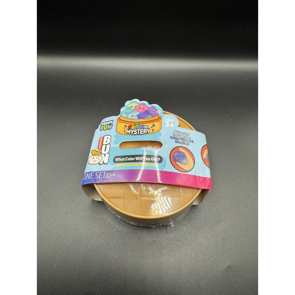 Crazy Fun Rainbow Mystery Squishy Bun Large Glitter Dumpling Fidget Toy 24774